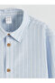 Blue Long Sleeve Striped Boys Shirt - 3