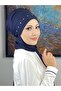 قبعة بيضاء مزينة بالأحجار الكريمة - 5
