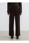 Esvab • Modern & Distinctive Wide-Leg Women's Knitwear Pants with Waist Cord - 2