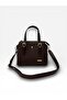 Salmet Bag Women's Long Strap 4-Compartment Simple and Stylish Shoulder and Hand Bag with Gold Accessories - 2