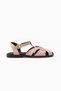 Carla Powder Suede Buckle Detailed Flat Sole Women's Sandals - 2