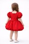 Red Balloon Sleeve Floral Detailed Balloon Skirt Dress Daily-Special Occasion - 4