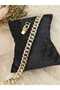 Women's Stainless Steel Gold Color Stone Thick Chain Bracelet - 2