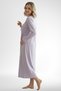 Cotton Plus Size Long Sleeve Mom Nightgown Women's Nightgown 100% Cotton - 2