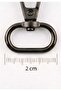 Metal Swivel Parrot Hook - 2 cm Bag and Keychain Attachment 20 Pieces - 5