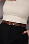 End Buckle Set Women's Belt, Jacket Belt, Trouser Belt - 2