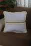 White Linen Jute Lace Throw Pillow Cushion Cover 43 X 43