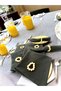Smoked (Dark Gray) Premium Napkin Set of 6 (WITH BUCKLE GIFT) 40x40 - 2