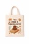 Printed Cloth Book Bag & Patterned White T-Shirt Set – Stylish and Comfortable Two-Piece Set Suitable for Daily Use - 4