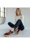 Burgundy Suede Genuine Leather Lace-Up Sports Shoes Comfort Sneaker Unisex