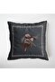 Equestrian Anthracite Decorative Pillow
