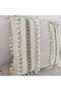 Thick Lace Pompom Cream Throw Pillow Cushion Cover (43 x 43) - 6