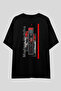 Naruto Shippuden Anime Oversize T-Shirt |   Unisex 100% Cotton Black & White Printed Custom Design Tee