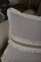 Beige Linen Jute Lace Throw Pillow Cushion Cover 43 X 43