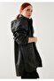 Women's Leather Raincoat