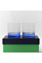 Monogram 2-Piece Cobalt Whiskey Glass - 3
