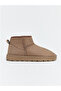 Brown Fur-Lined Suede Look Women's Boots - 2