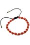 Adjustable Bracelet, Metal Elements, Universal Size, Red-Gold - 5