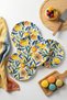 Colorful Citrus Flower Patterned (6 Pieces, 27 cm) Serving Plate |   Pasta, Dessert, Breakfast Plate Set - 3