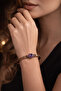 Women's Copper Bracelet with Natural Purple Amethyst Stone, Oval Model Copper Bracelet - 2