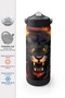Black Lion Patterned Steel Thermos with Folding Spout 650 ml 38391