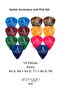 Guitarist's Companions Set - Capo, Wall Hanger, Tuner, 14 Pick Accessories Set - 5