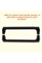 Kitchen Handle Drawer Cabinet Handle Metal Handle Furniture Cabinet Handles Black Color (128 Mm-12.8 cm) - 3