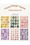 6 Sheets Colorful Vintage Themed 12*17 cm Stickers /For Scrapbook, Bullet Journal, Planner