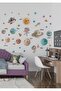 Planets and Astronauts Children's Room Wall Sticker Set - 2