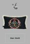Throw Pillow Cover 35X50 cm Babyface Fabric Double Sided Cream Tasseled Digital Printing - 2