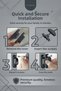 Anthracite Window Lock with 5 Ropes Children's Safety Security Burglar Pimapen PVC Door Baby Lock - 5