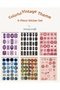 6 Sheets Colorful Vintage Themed 12*17 cm Stickers /For Scrapbook, Bullet Journal, Planner