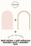 You Are My Sunshine' Wooden Frame and Flower Wall Sticker Set for Baby/Children's Room Decoration - 4
