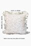 Green Hydrangea Bouquet Patterned Gingham Ruffled Throw Pillow Cover 1 Piece - 3