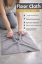 ( 1 Piece ) Ultra Luxury Thick Textured Microfiber Floor Cleaning Cloth 50:70