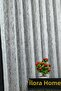 Premium Ecru Broken Glass Design Tulle Curtain with 1/3 Fold Pleats - 6
