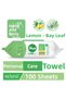 Personal Care Towel Cherry Lemon Vegan Alcohol-Free Baby, Child, Adult, Sensitive Skin 2X100 Sheets - 5