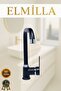 Black Chrome Pear Corner Kitchen Sink Faucet - 3
