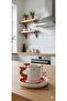 Handmade Dila Design Mushroom Handle 4-Piece Ceramic Coffee Cup Set for 2 People 100 Ml. - 3