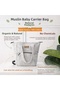 100% Cotton Muslin Mother Baby Bag 35X27 cm Multi-Compartment Organizer Bag with Heat-Protecting Front Pocket - 4