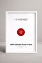 إطار ملصق بإطار خشبي أبيض مقاس 25 × 30 سم، إطار فارغ، WHITE-FRAME-25X30