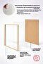 إطار ملصق بإطار خشبي طبيعي مقاس 21 × 30 سم، إطار فارغ، إطار خشبي-21×30 - 3