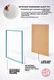 إطار ملصق بإطار خشبي أزرق فاتح مقاس 25 × 35 سم، إطار فارغ، أزرق فاتح-إطار-25×35 - 3