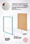 إطار ملصق بإطار خشبي أزرق فاتح مقاس 50 × 70 سم، إطار فارغ، أزرق فاتح-إطار-50X70 - 3