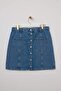 Mavi More Sustainable Yanları Lastikli %100 Pamuk Non-Stretch Denim Etek TBBSS26AZ00018 - 5