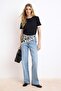 Mavi Yüksek Bel 100% Pamuk Wide Leg Geniş Paça Jeans TWOSS26JE00150 - 3