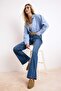 Mavi Normal Bel Uzun Boy Az Esnek Wide Leg Jeans TWOSS26JE00119 - 2