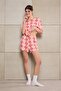 Teen Pembe-Çok Renkli %100 Pamuklu Kalp ve Meyve Baskılı Örme Pijama Takımı THMSS26PT00048 - 2