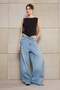 Teen Siyah Fitted/Vücuda Oturan Kayık Yaka Kolsuz Crop Pamuklu Esnek Örme Bluz TWOSS26BZ00035 - 2