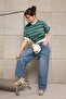 Teen Mavi Dikiş Detaylı Yüksek Bel Baggy %100 Pamuk Jeans TWOSS26JE00084 - 2